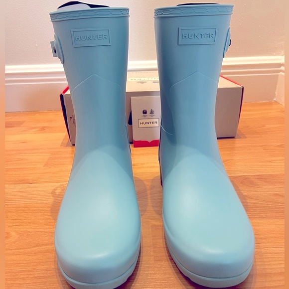 NEW Hunter Artic Mint Original Refined Short Rain Boots, Size 11 - Picture 4 of 7